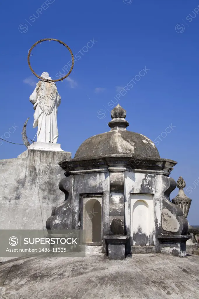 Statue in a cathedral, Basilica of The Assumption, Leon city, Leon Department, Nicaragua