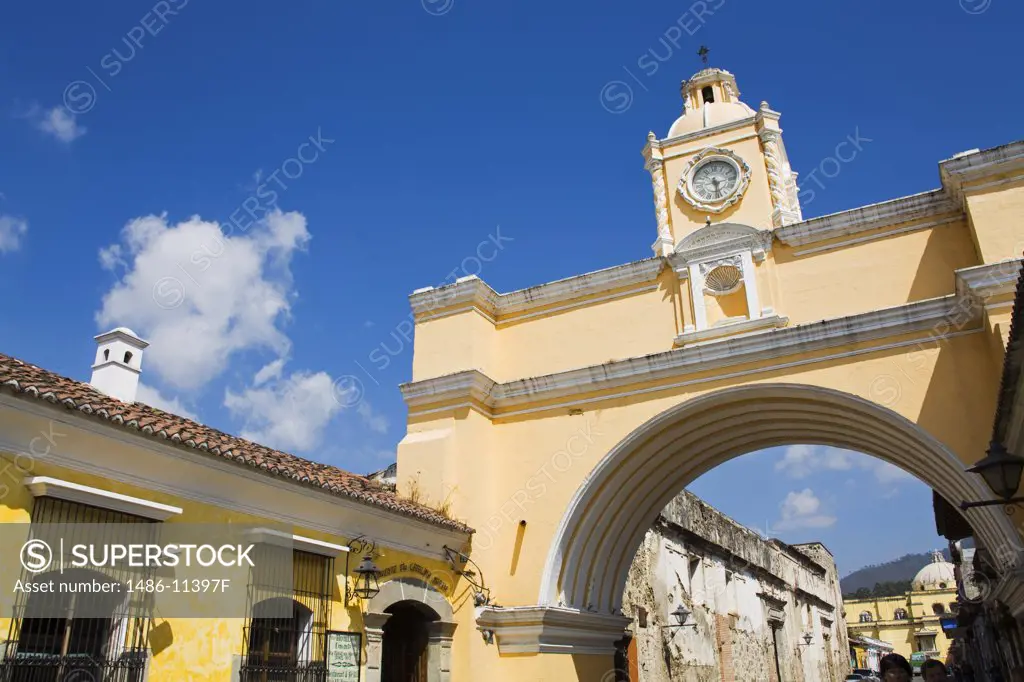 Low angle view of an archway, Santa Catalina Arch, Antigua, Guatemala