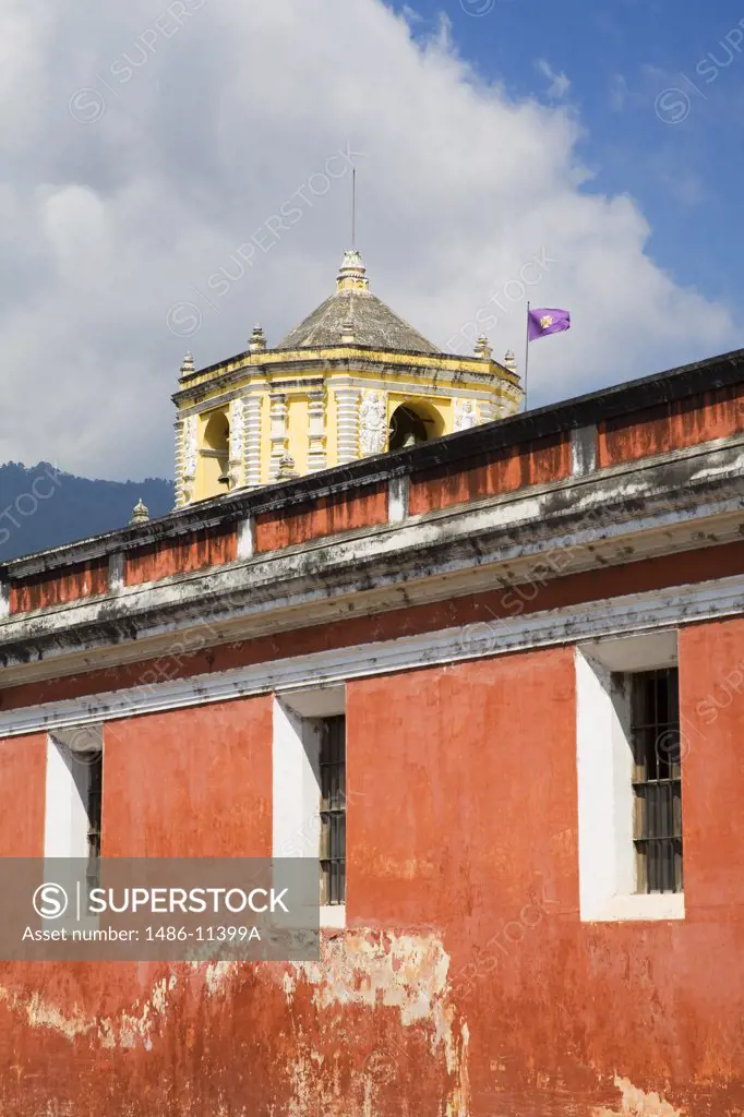 Weathered wall of a building, Antigua, Guatemala