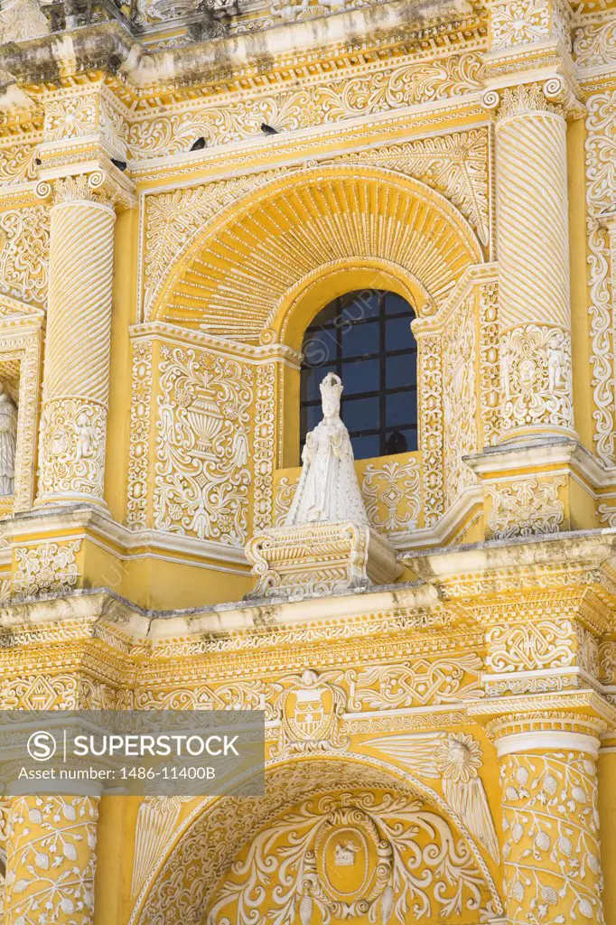Architectural details of a church, Iglesia y Convento de Nuestra Senora de la Merced, Antigua, Guatemala