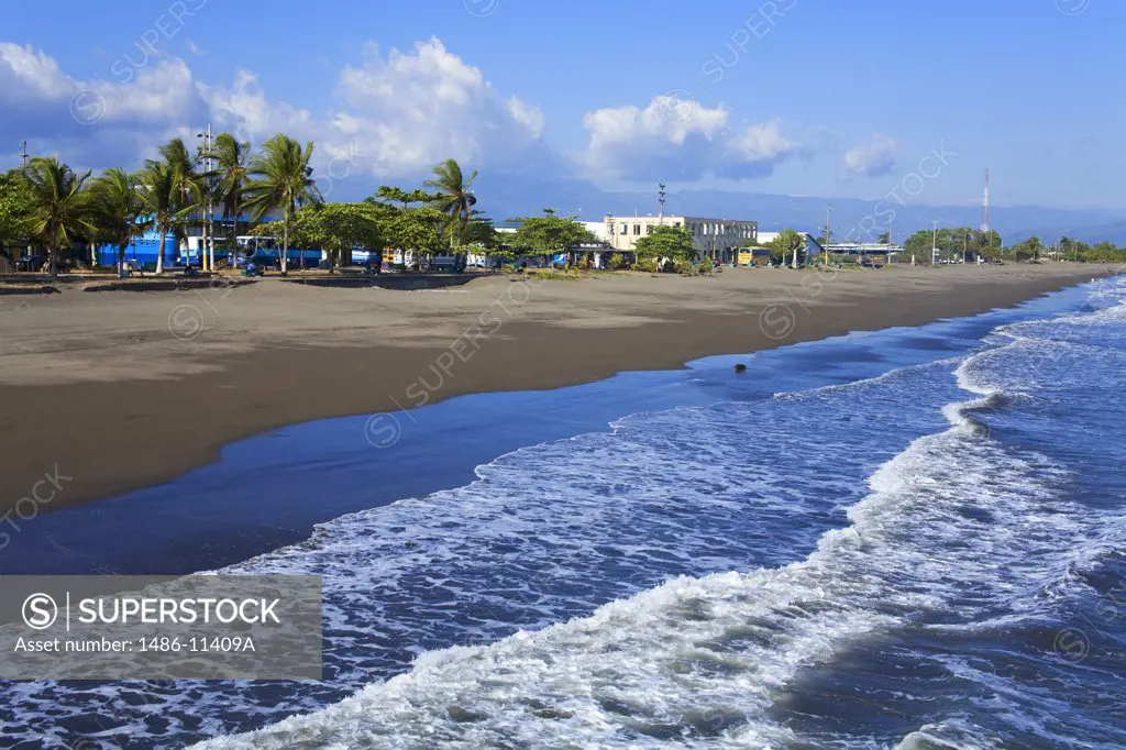 Waves on the beach, Puntarenas, Puntarenas Province, Costa Rica