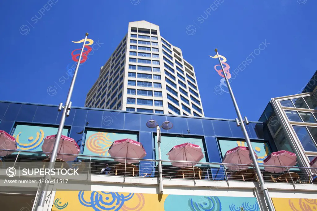 Low angle view of a shopping mall, Westlake Center, Seattle, King County, Washington State, USA