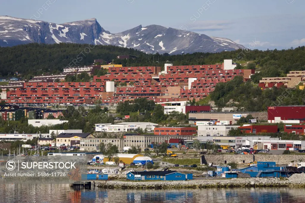 Buildings at the waterfront, Tromso, Toms County, Nord-Norge, Norway