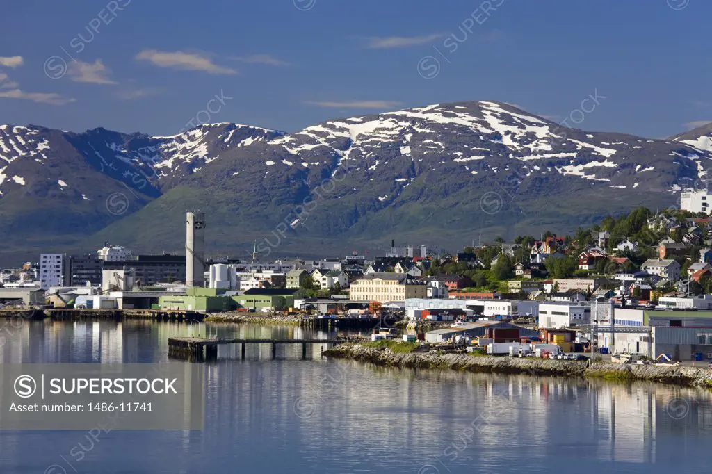 Buildings at the waterfront, Tromso, Toms County, Nord-Norge, Norway