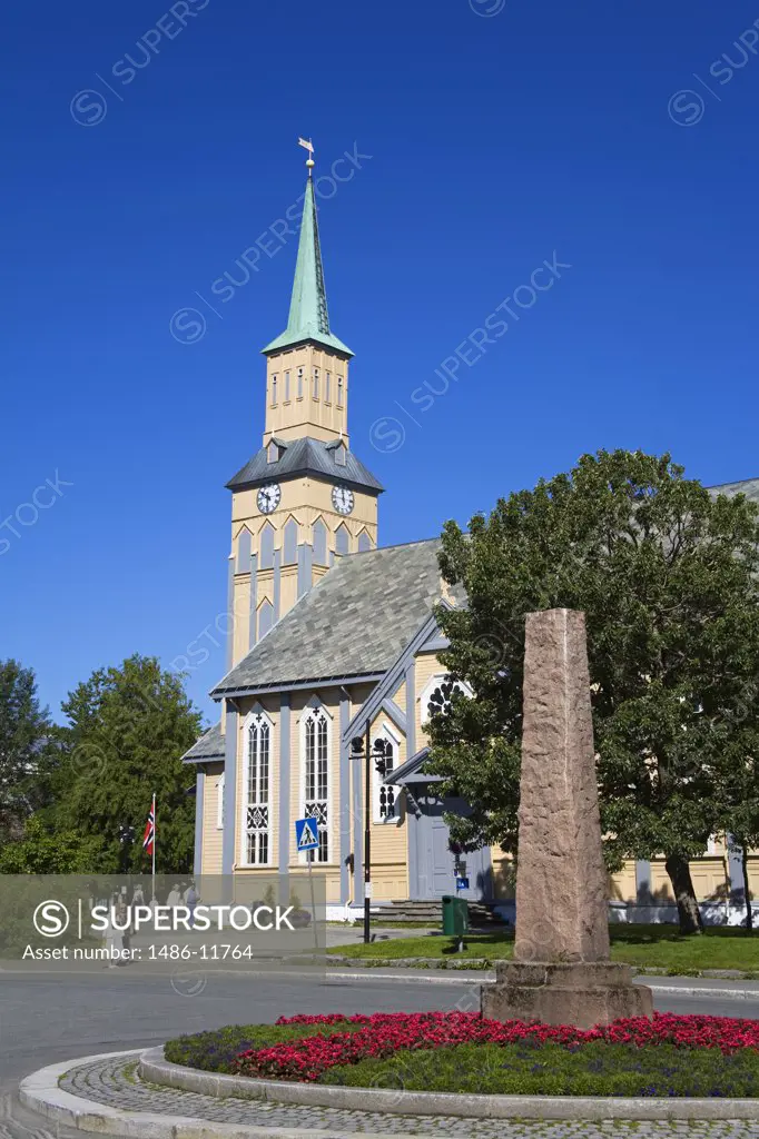 Facade of a cathedral, Tromso, Toms County, Nord-Norge, Norway