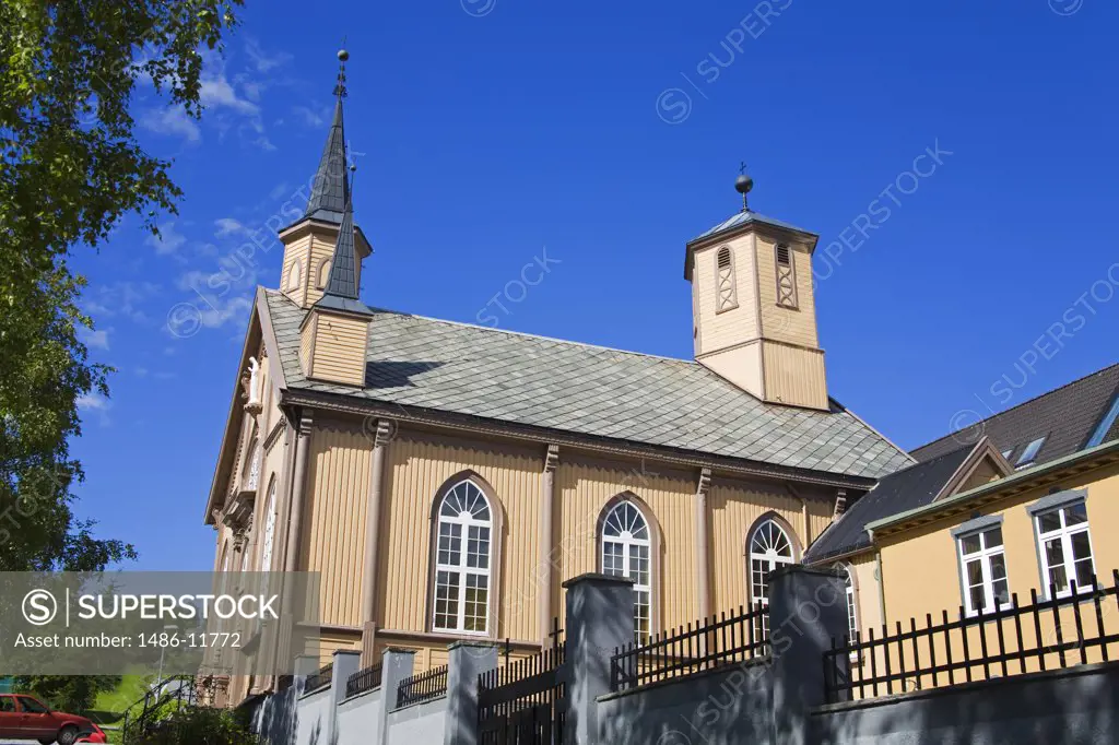 Low angle view of a church, Tromso Catholic Church, Tromso, Toms County, Nord-Norge, Norway