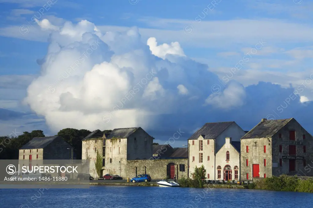 Warehouses at the waterfront, Ramelton, County Donegal, Ulster Province, Republic of Ireland