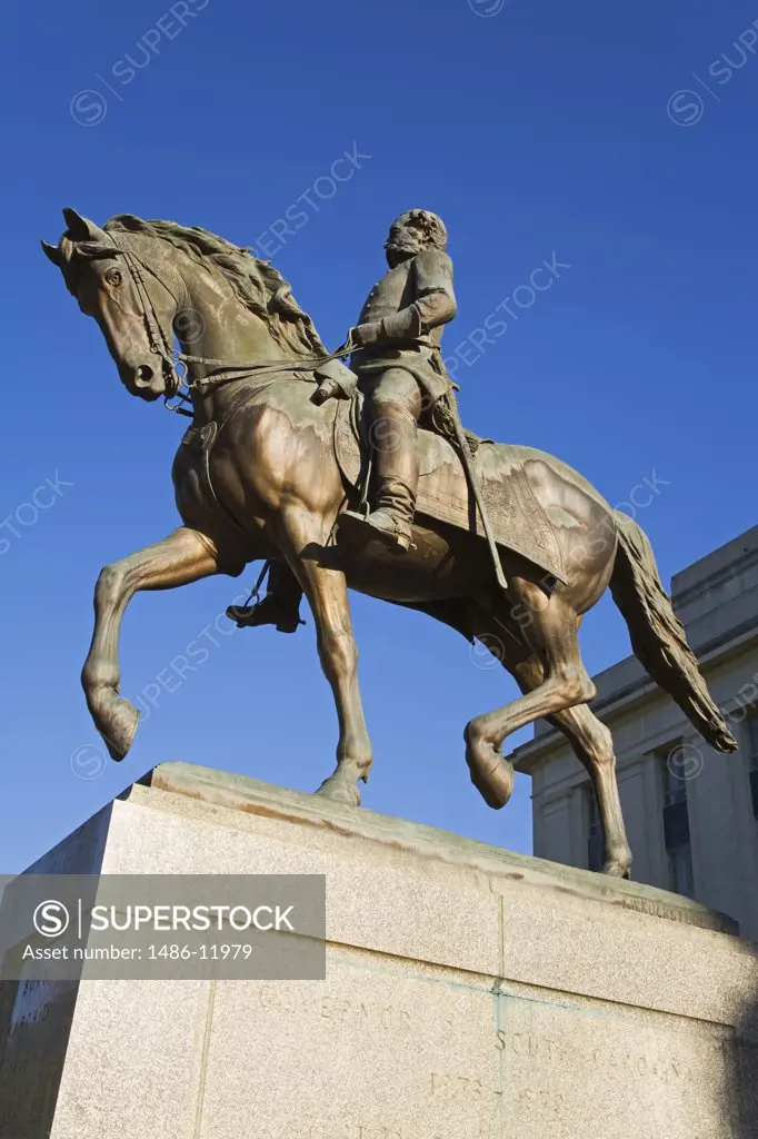Governor Wade Hampton Statue, State Capitol Grounds, Columbia, South Carolina, USA
