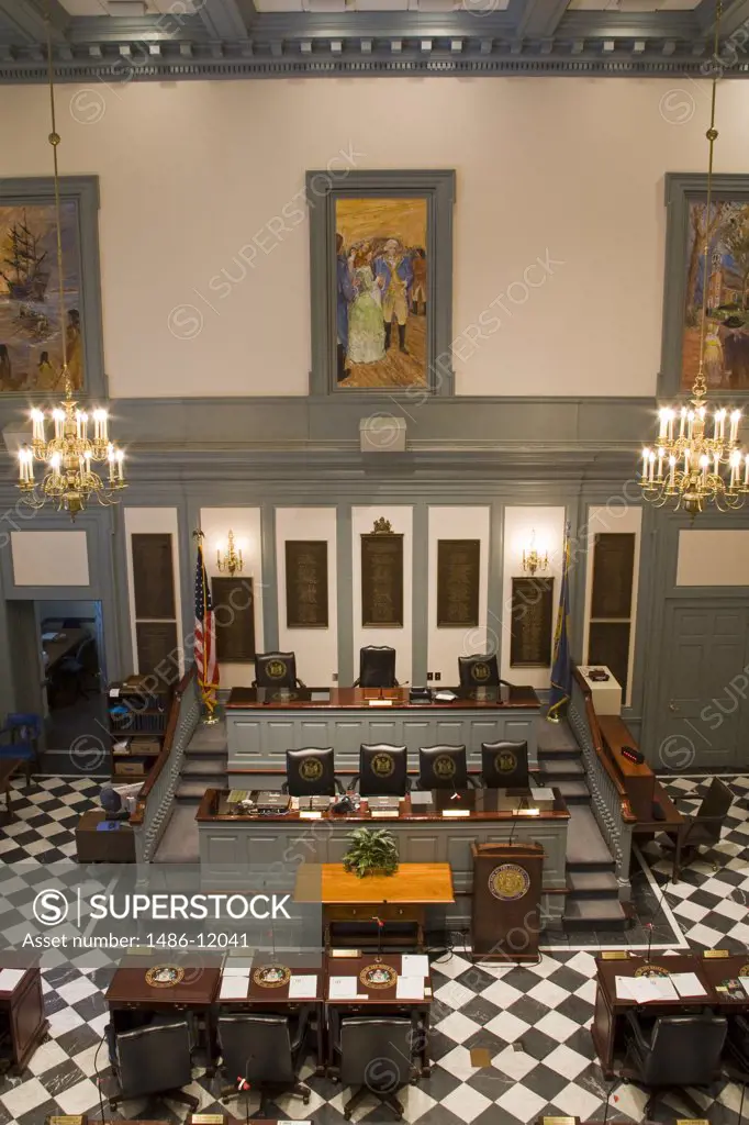 House of Representatives in Legislative Hall, State Capitol, Dover City, Delaware State, USA