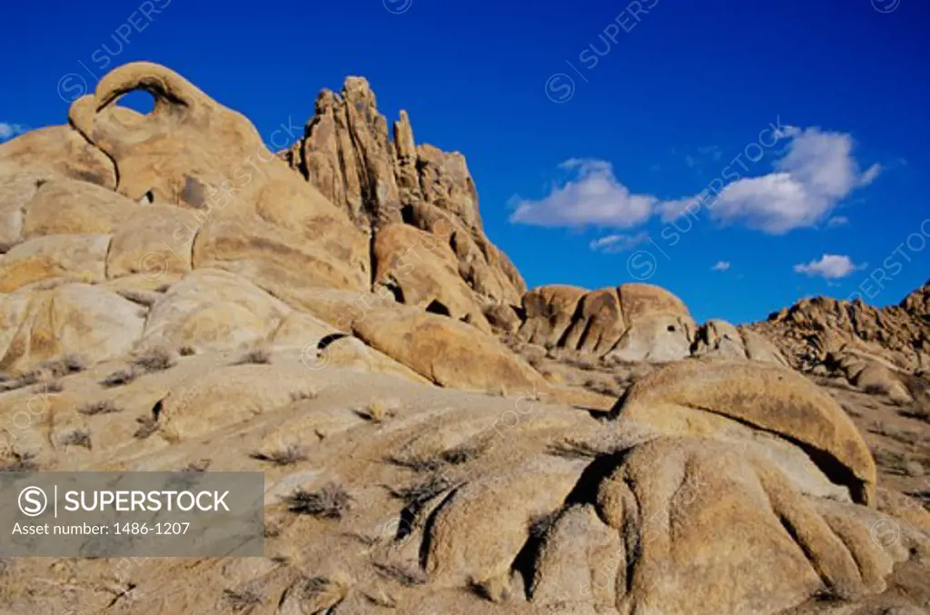 Rock formations at Alabama Hills Recreation Area, California, USA