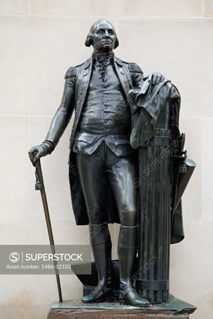 Statue of George Washington, Tomb Of The Unknown Soldier, Washington Square, Philadelphia, Pennsylvania, USA