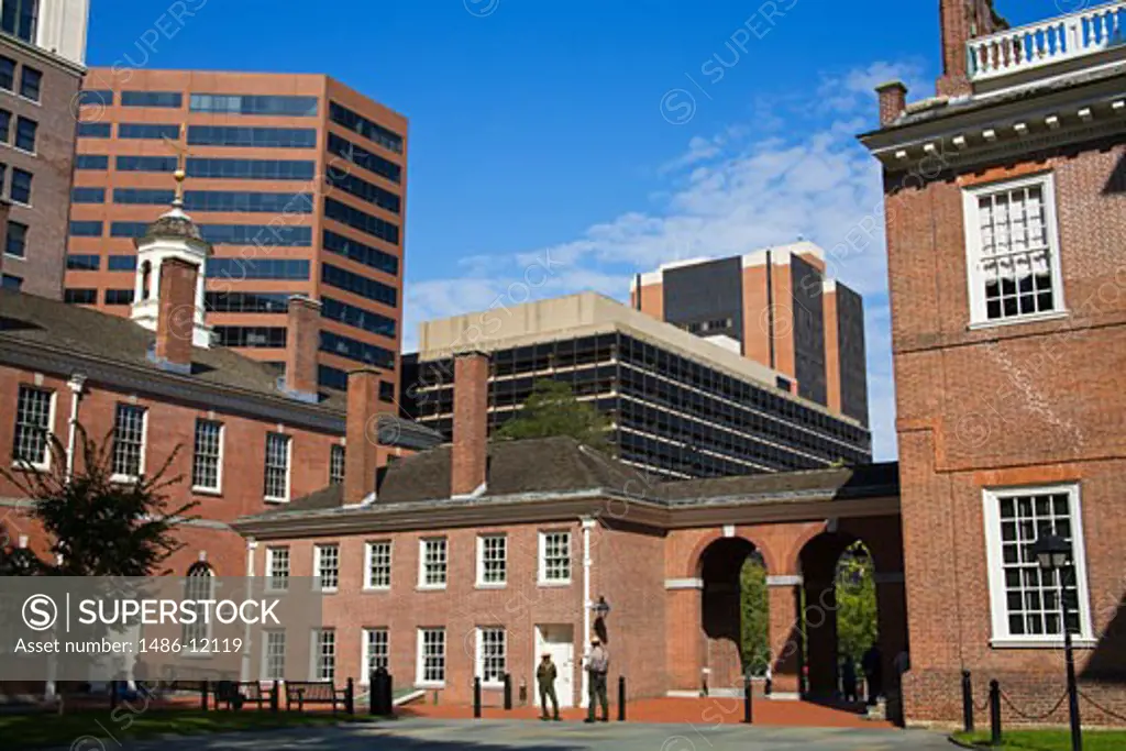 Buildings in a city, Congress Hall, Independence National Historical Park, Old City, Philadelphia, Pennsylvania, USA