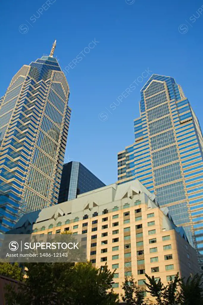 Low angle view of commercial buildings, Liberty Tower, Philadelphia, Pennsylvania, USA