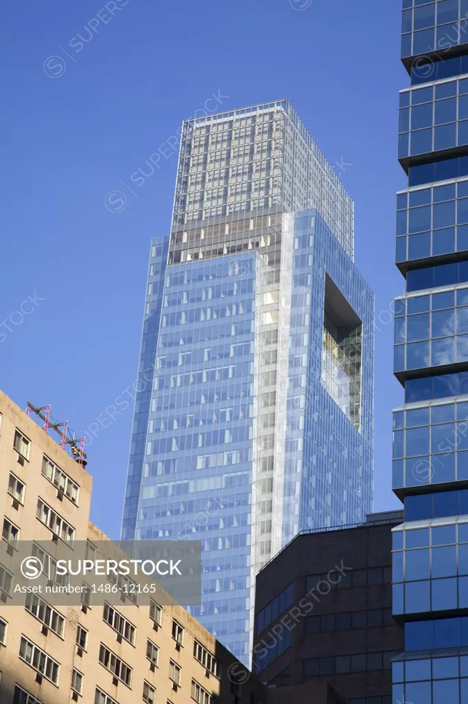 Low angle view of commercial buildings, Comcast Tower, Center City, Philadelphia, Pennsylvania, USA