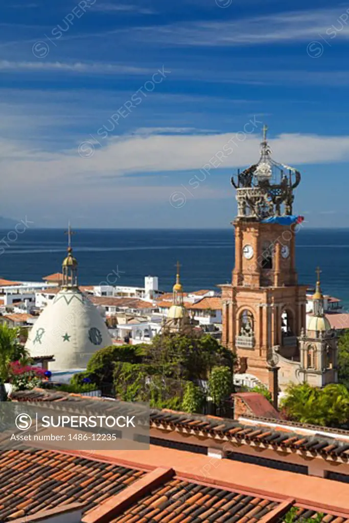 Cathedral in a city, Cathedral Of Our Lady Of Guadalupe, Bay of Banderas, Puerto Vallarta, Jalisco, Mexico