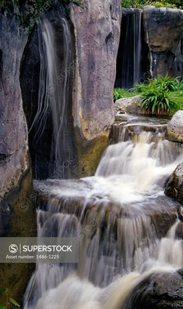 USA, California, San Diego, San Diego Zoo, waterfall