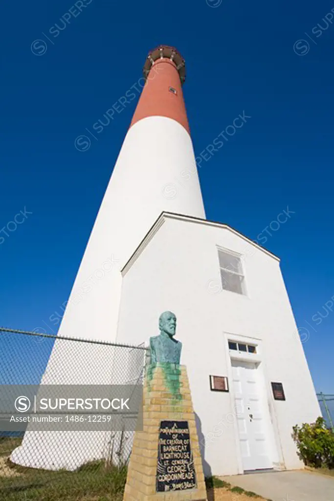 Bust of George Gordon Meade, Barnegat Lighthouse in Ocean County, New Jersey, USA