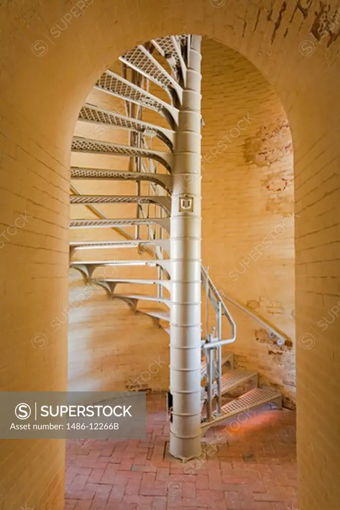Spiral Stairs in Absecon Lighthouse Museum, Atlantic County, Atlantic City, New Jersey, USA
