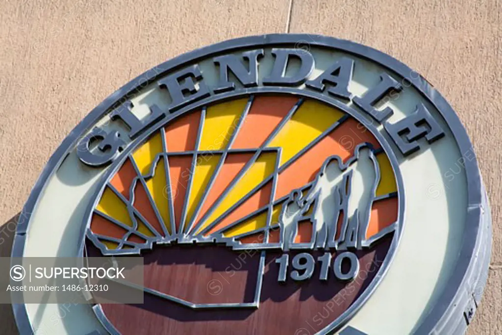 Glendale City Crest, Greater Phoenix Area, Arizona, USA