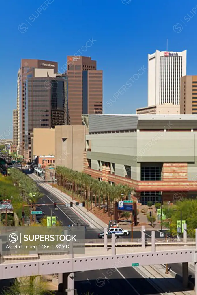 Washington Street & Skyline, Phoenix, Arizona, USA