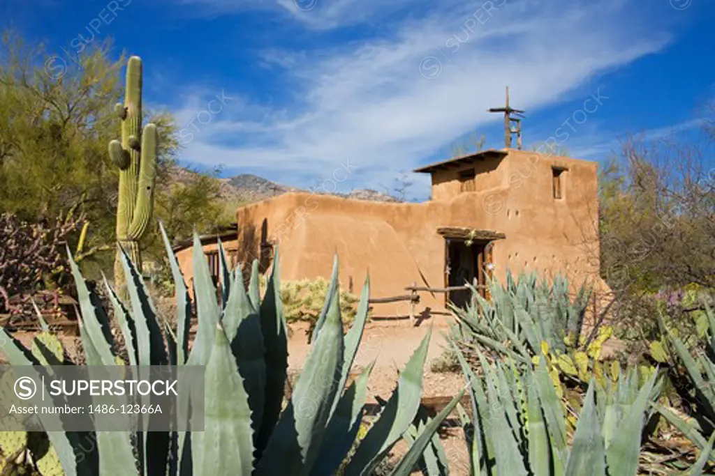 Facade of a chapel, DeGrazia Gallery, Tucson, Pima County, Arizona, USA
