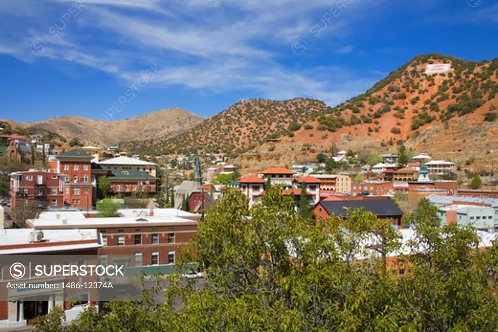 Houses in a mining town, Historic District, Bisbee, Cochise County, Arizona, USA