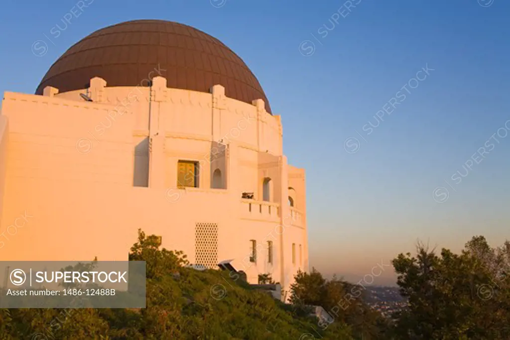 Low angle view of a building, Griffith park Observatory, Los Angeles, California, USA