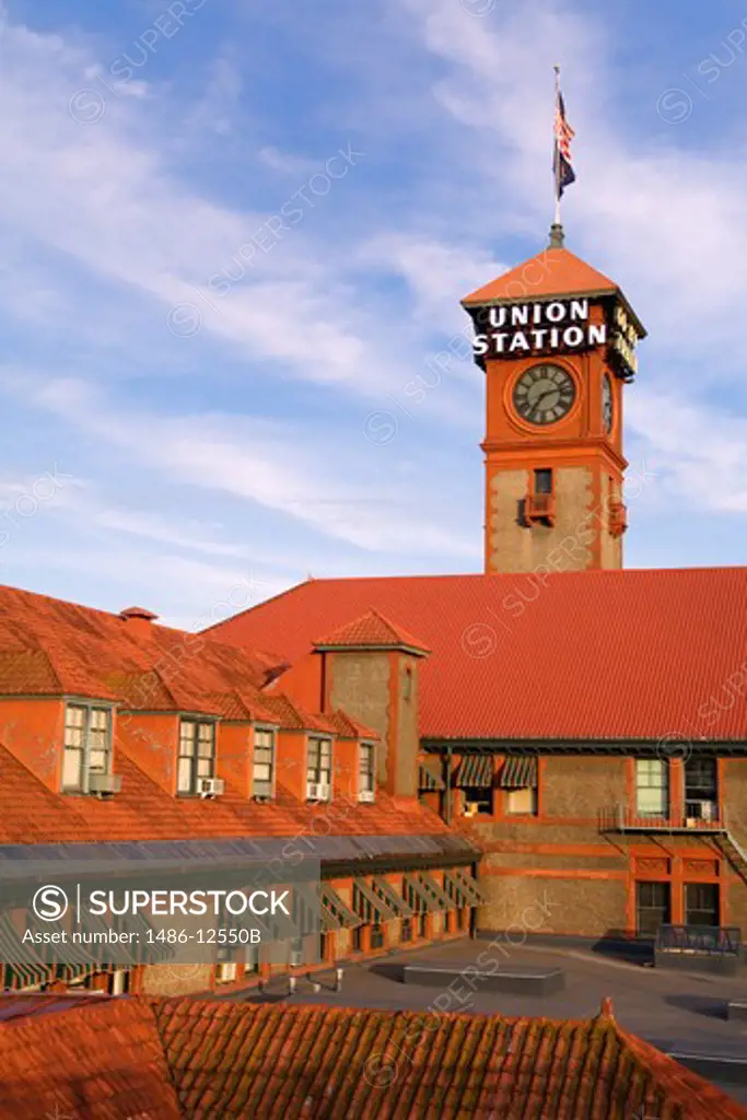 Railway station in a city, Union Station, Portland, Oregon, USA