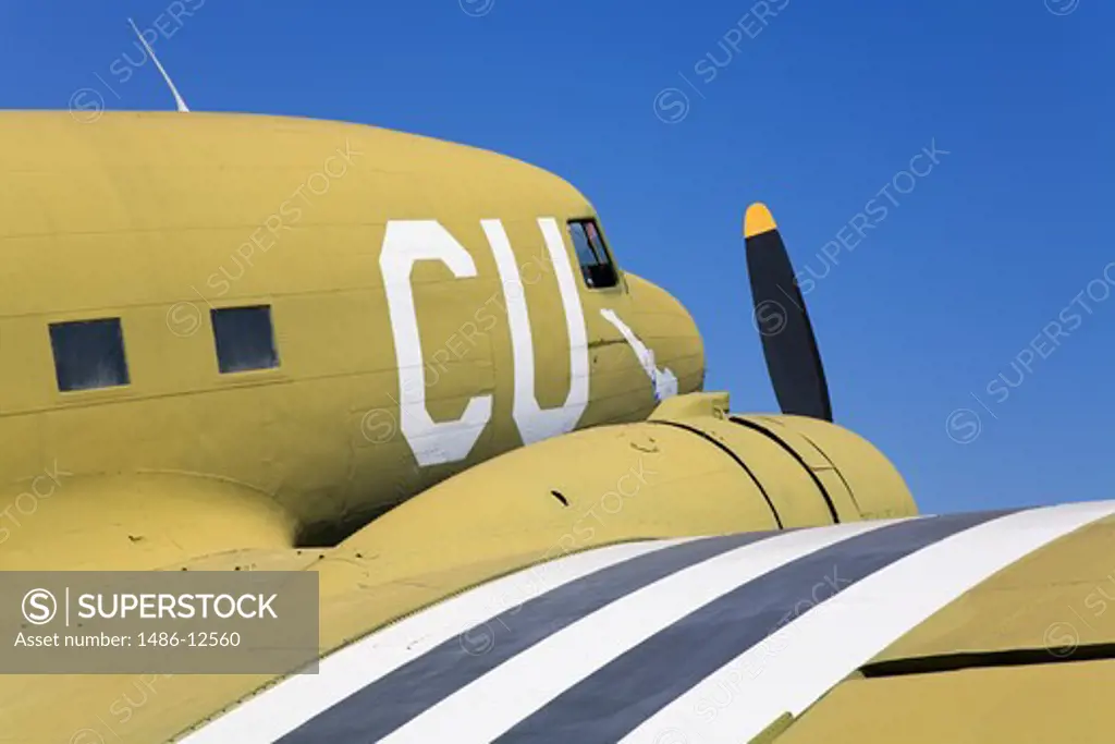 Douglas C-53D Skytrooper in a museum, Aerospace Museum of California, Sacramento, California, USA