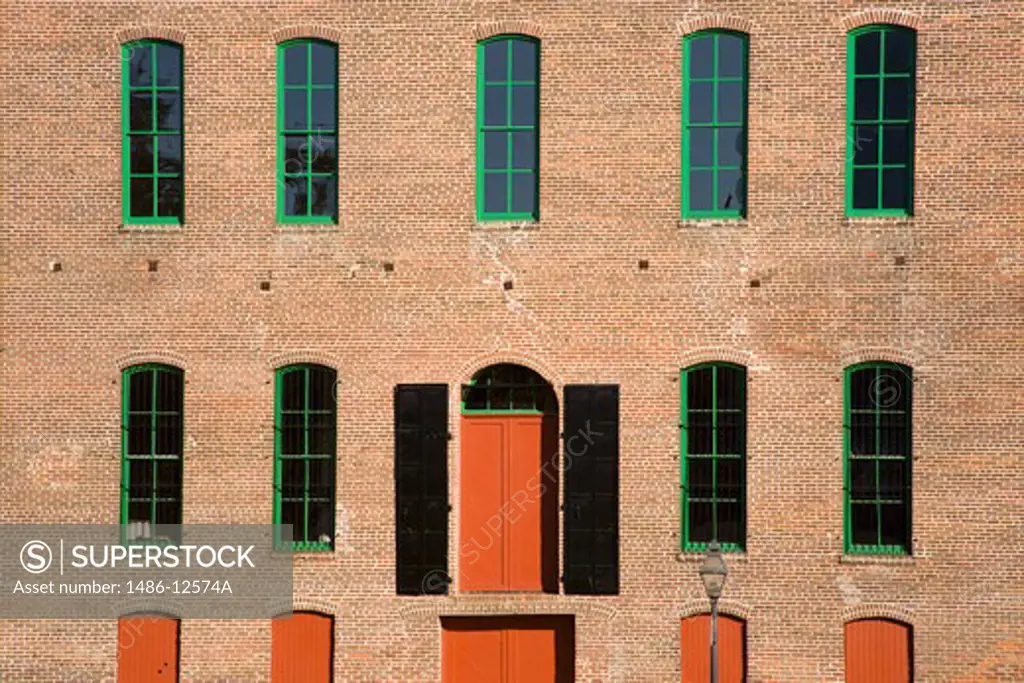 Windows of an office building, Hall-Luhrs and Co, Sacramento, California, USA