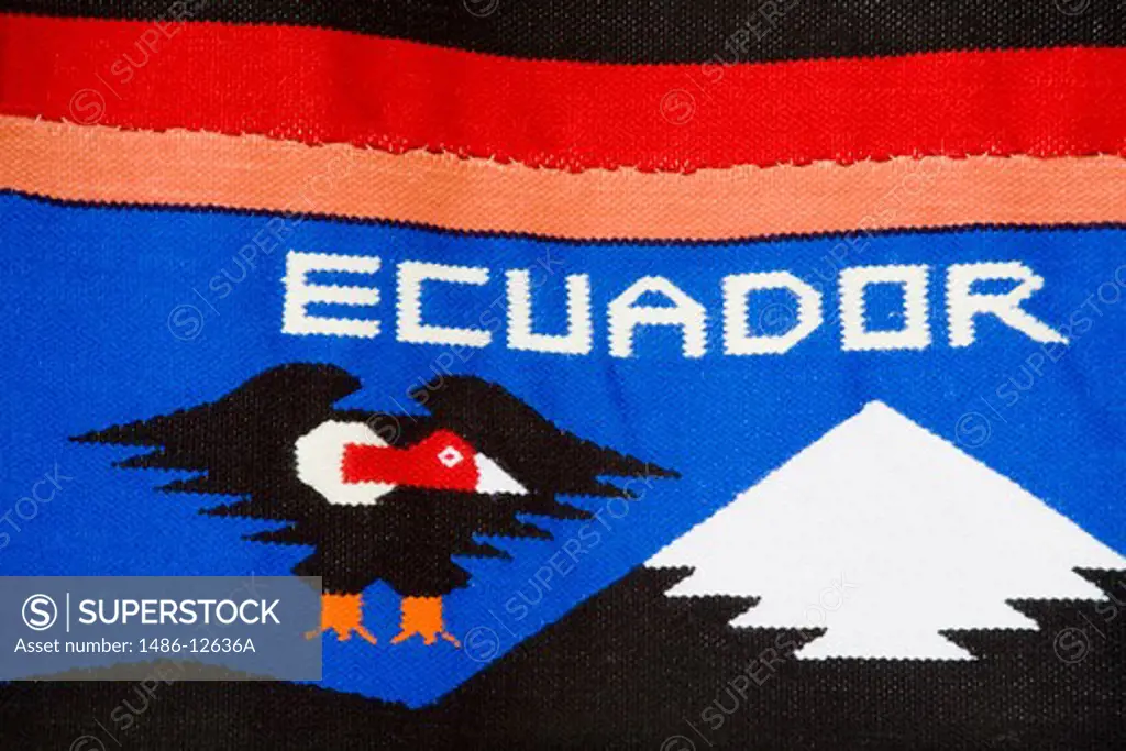 Close-up of an Ecuadorian rug, Manta, Ecuador