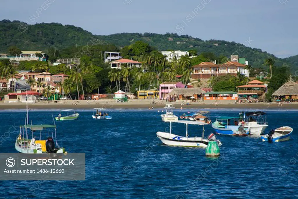 Boats in the sea, San Juan Del Sur, Nicaragua