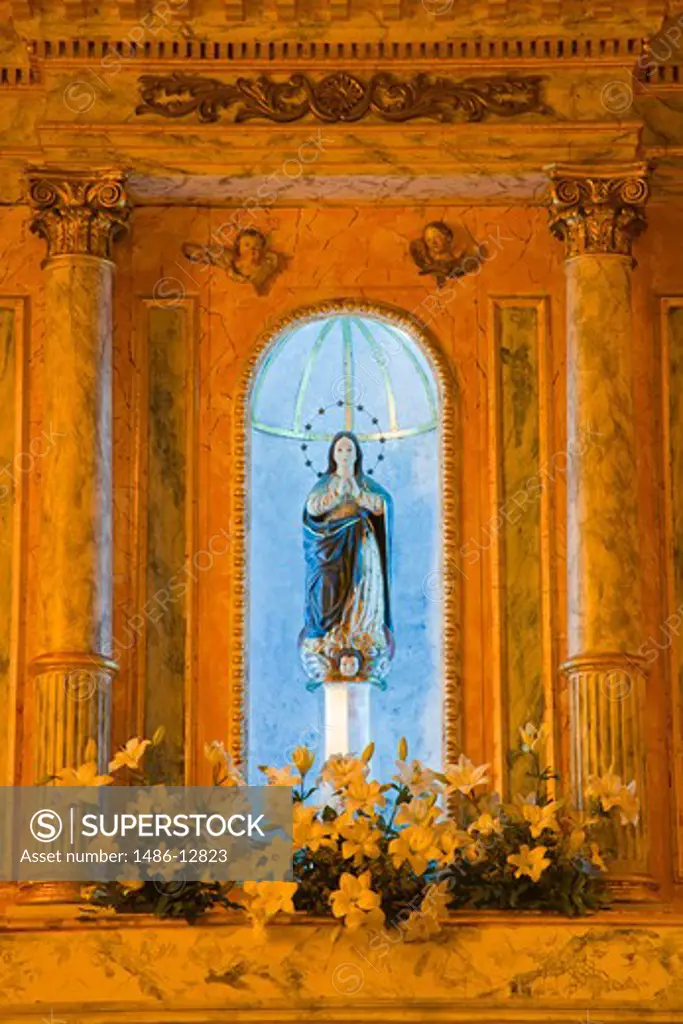 Statue of Virgin Mary in a church, San Francisco Church, La Serena, Coquimbo, Norte Chico, Chile