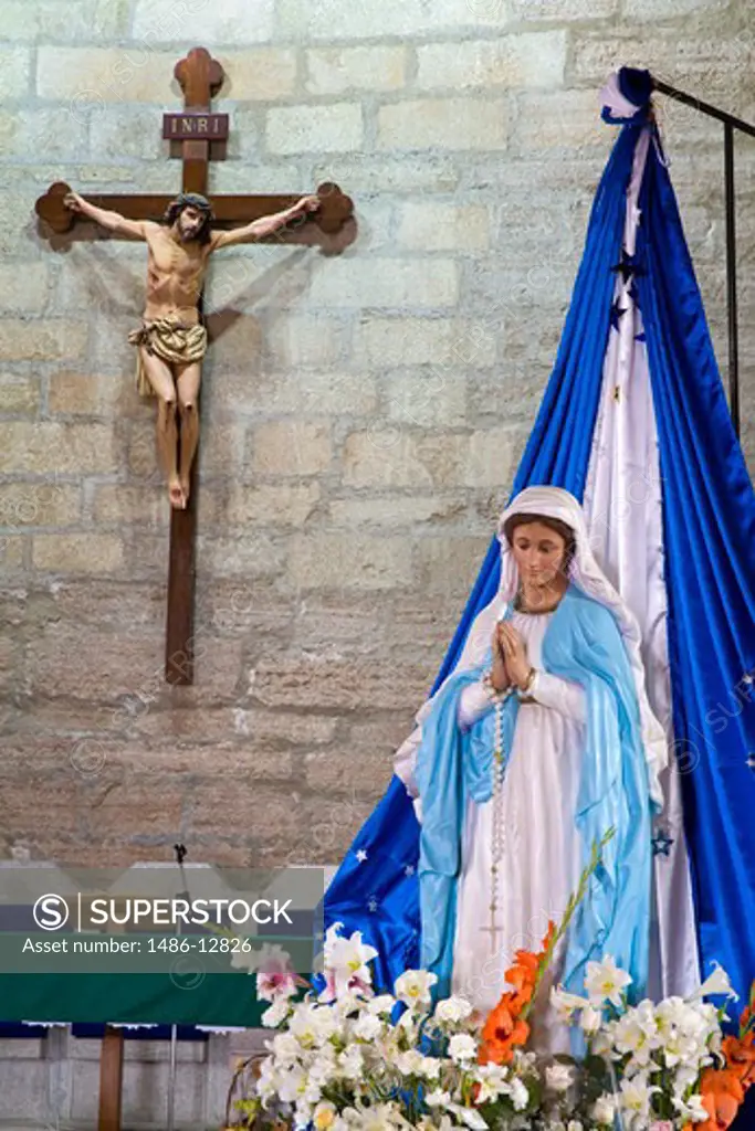 Statue of Virgin Mary in a church, San Agustin Church, La Serena, Coquimbo, Norte Chico, Chile