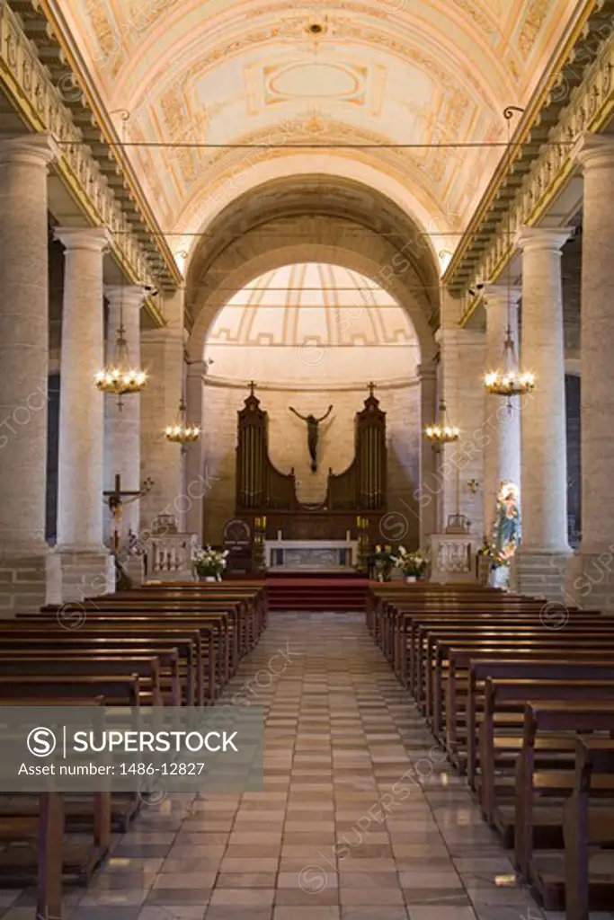Interiors of a cathedral, Plaza De Armas, La Serena, Coquimbo, Norte Chico, Chile