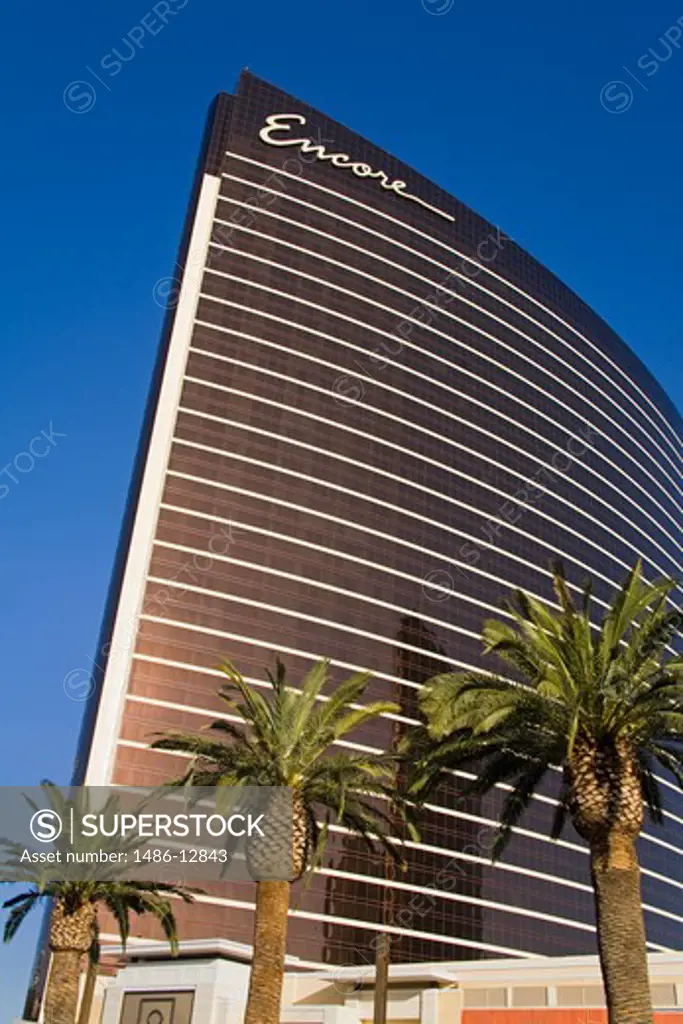 Low angle view of a hotel, Encore Las Vegas, The Strip, Las Vegas, Nevada, USA