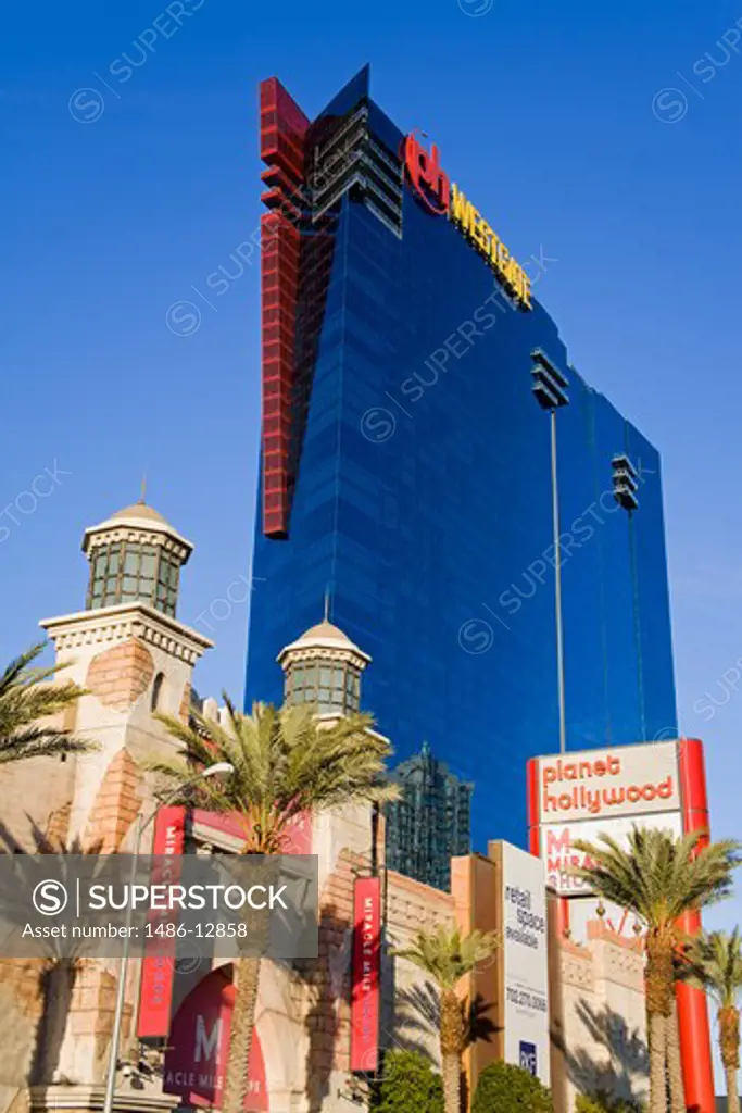Low angle view of a hotel, Westgate Tower, The Strip, Las Vegas, Nevada, USA