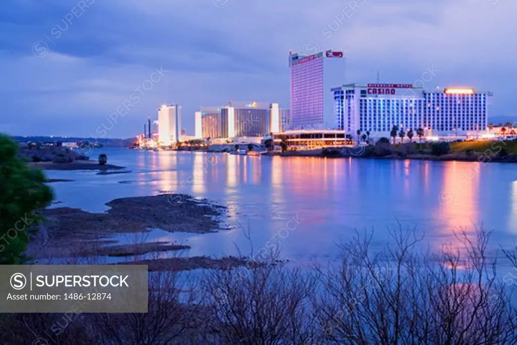 USA, Nevada, Laughlin City, Casinos on Colorado River