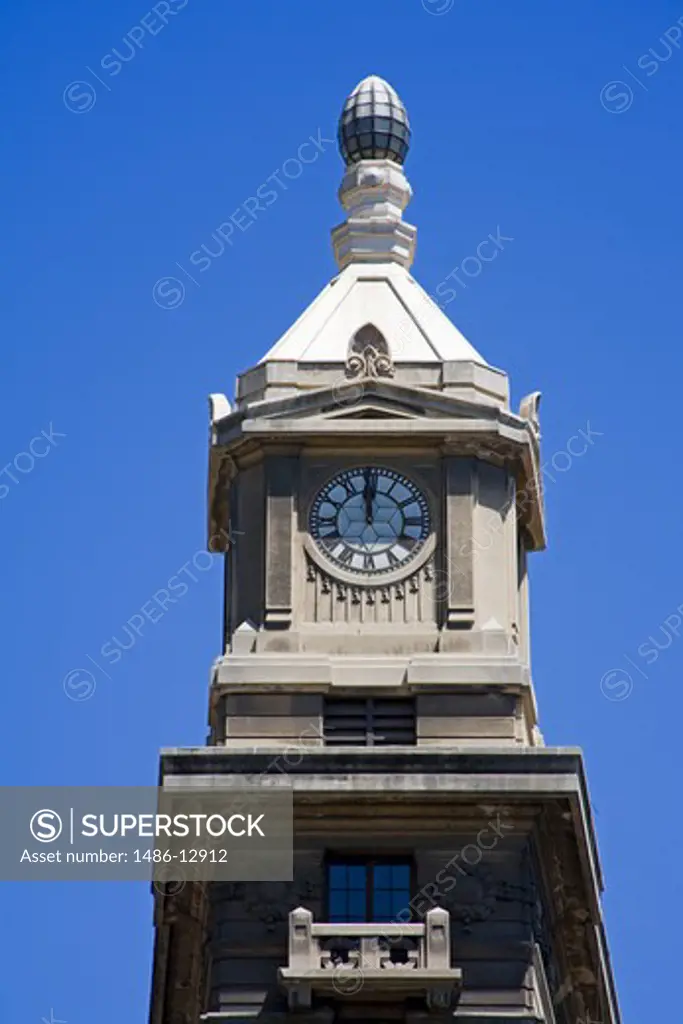 Low angle view of a clock tower, Turri Clock Tower, Valparaiso, Chile