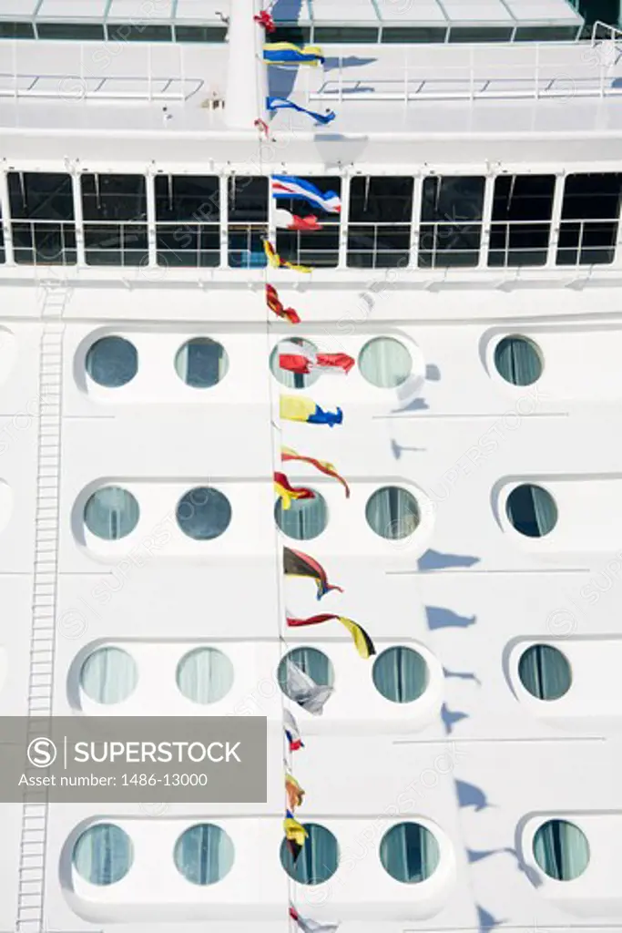 Royal Caribbean cruise ship at the port, San Pedro, Los Angeles, California, USA