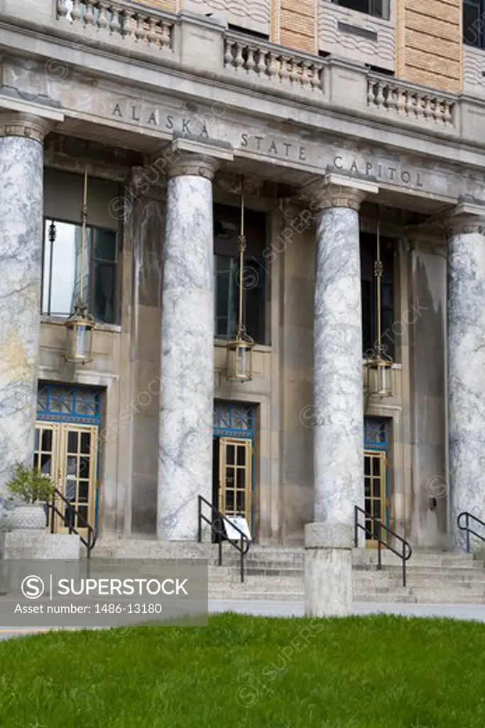 Facade of a government building, Alaska State Capitol, Juneau, Alaska, USA