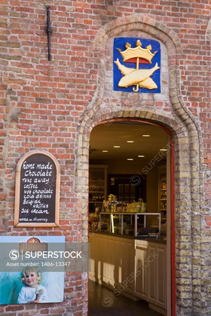 Entrance of a store, Bruges, Belgium