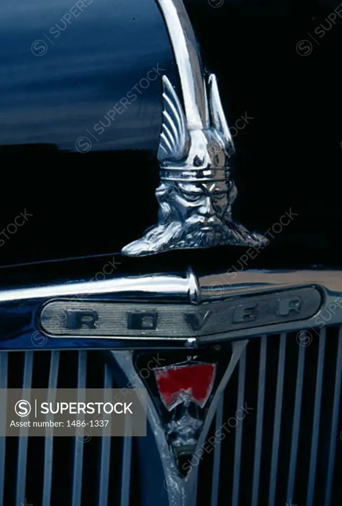 Hood ornament on an 95 English Rover car