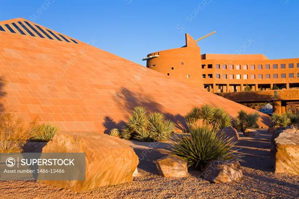 Facade of a government building, Clark County Government Center, Las Vegas, Clark County, Nevada, USA
