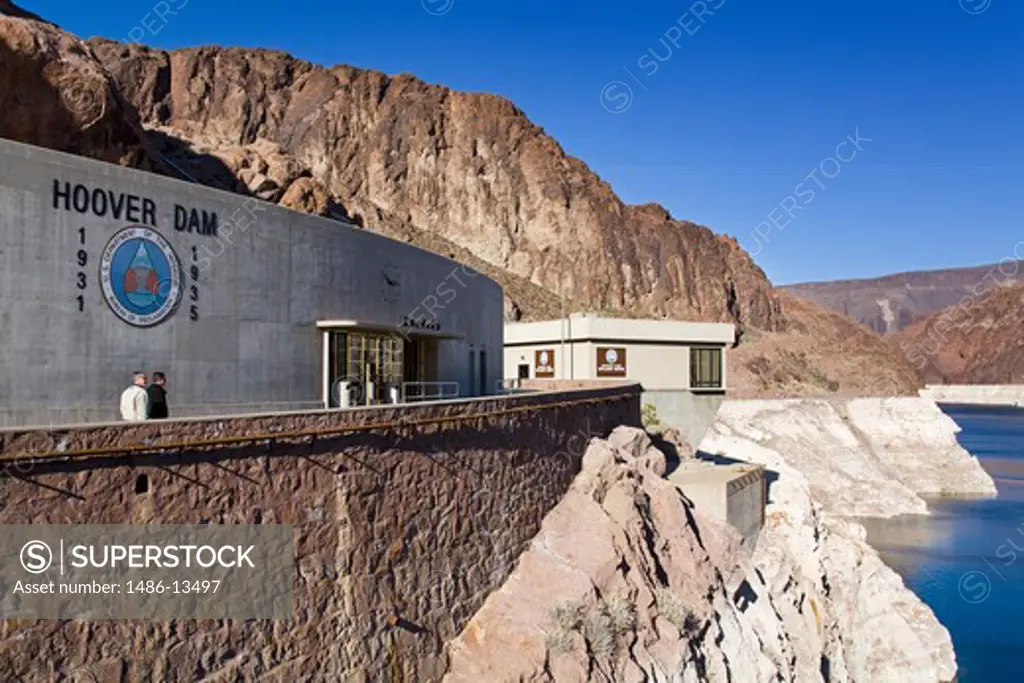 Dam at a river, Hoover Dam, Colorado River, Arizona-Nevada Border, USA
