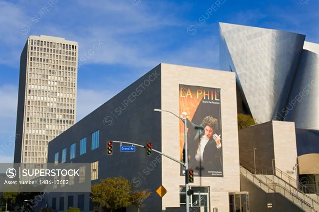 Concert hall in a city, Walt Disney Concert Hall, Los Angeles, California, USA