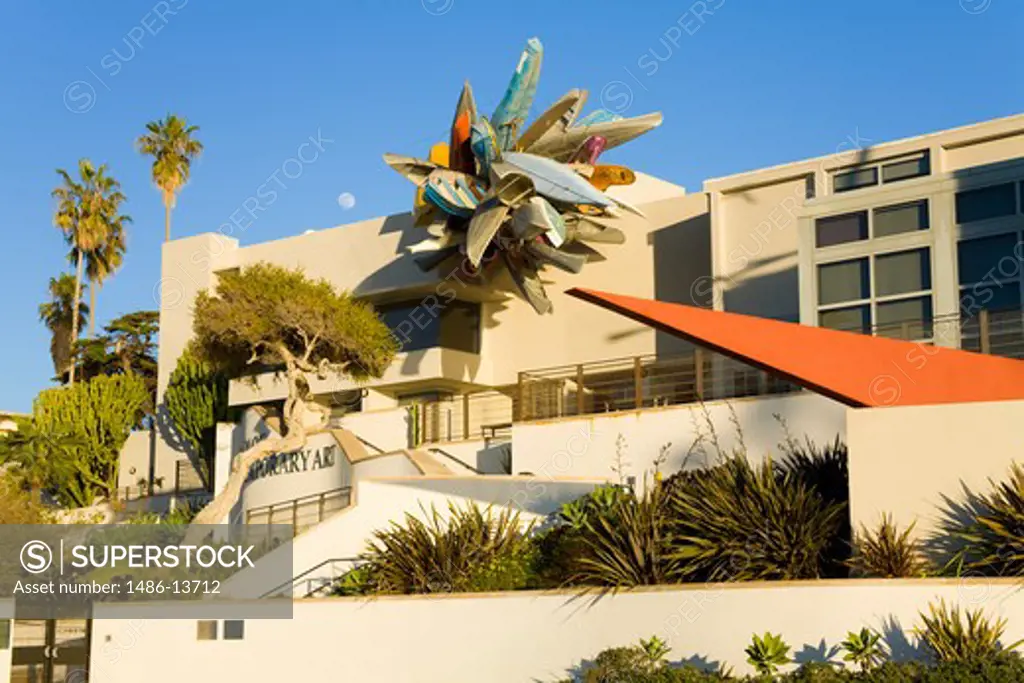 Low angle view of an art museum, Museum of Contemporary Art, La Jolla, San Diego, California, USA