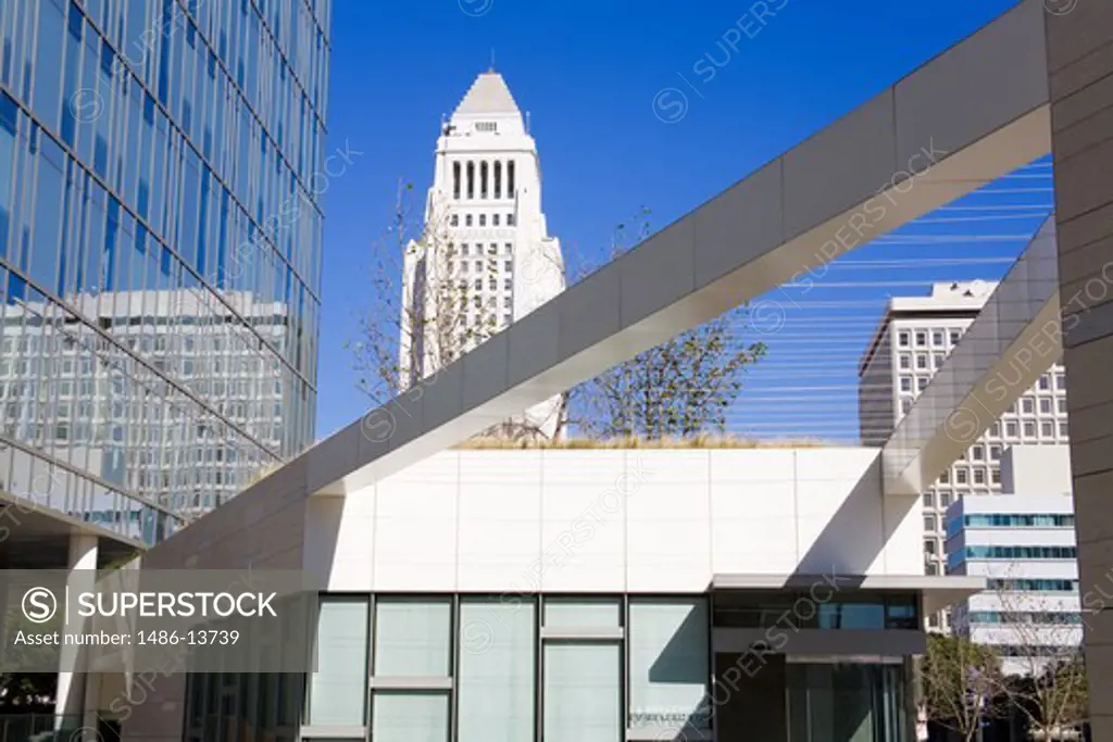 City hall and police department building, Los Angeles Police Department, Los Angeles City Hall, Los Angeles, California, USA