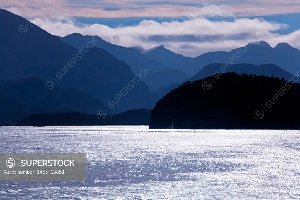 Indian Island in Dusky Sound, Fiordland National Park, South Island, New Zealand