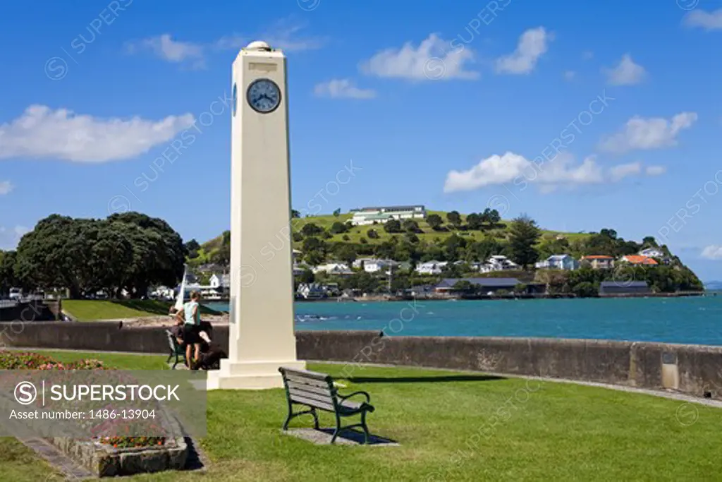 Memorial at the waterfront, Watson Memorial, Devonport, Auckland, North Island, New Zealand